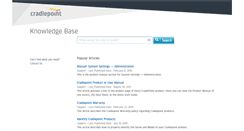 Desktop Screenshot of knowledgebase.cradlepoint.com